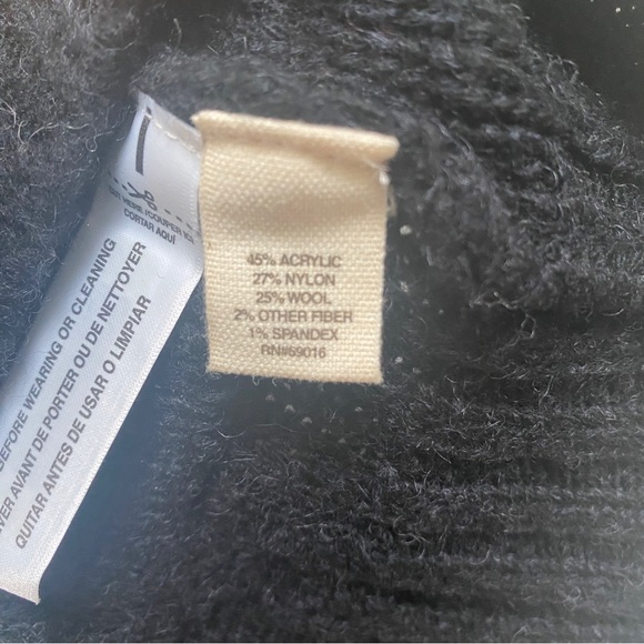 Ruff Hewn Cowl Neck Sweater Cream Grey Black Women's Size 1X - Picture 6 of 7